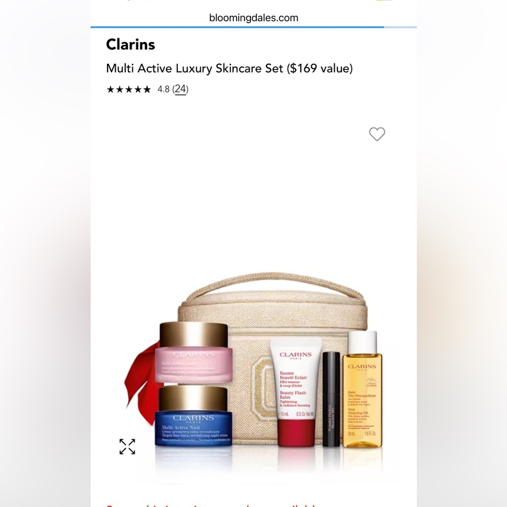 Clarins Multi Active Luxury Skincare Set